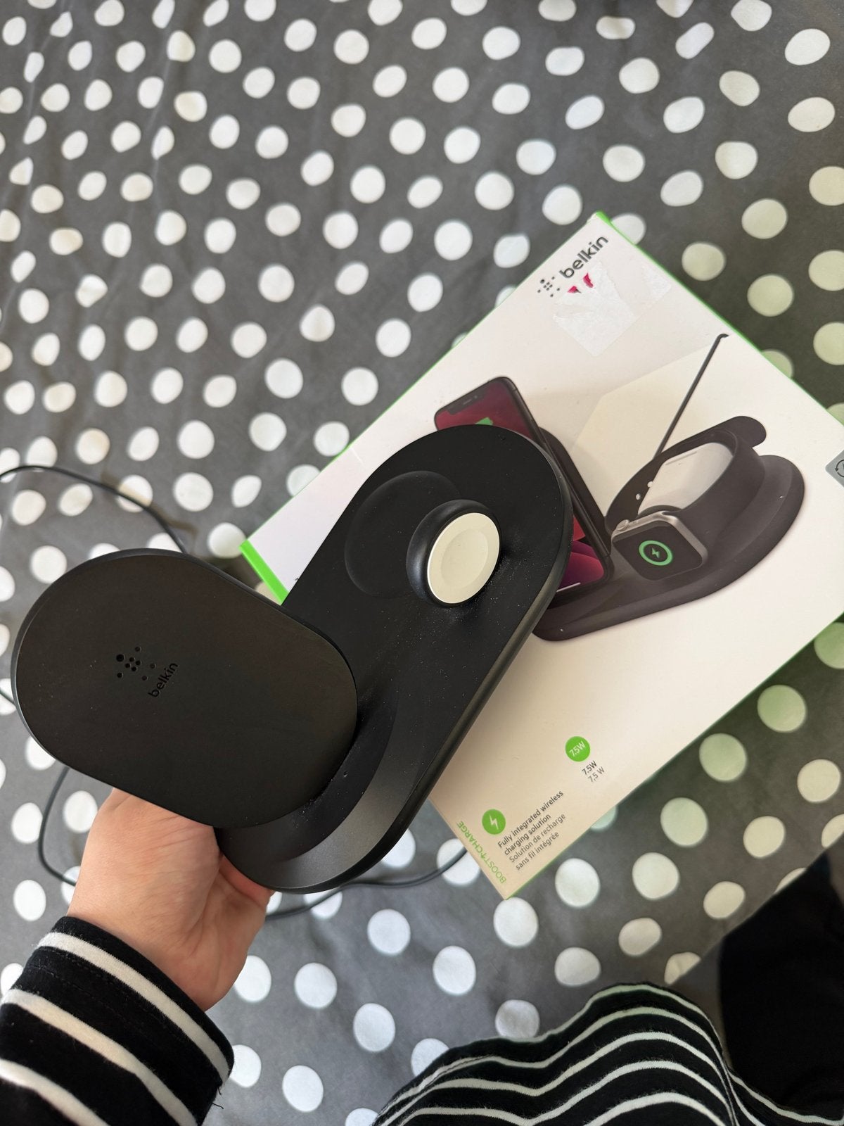 Belkin 3-in-1 draadloze oplader voor iPhone, Watch, AirPods, Telecommunicatie, Mobiele telefoons | Telefoon-opladers, Draadloze oplader