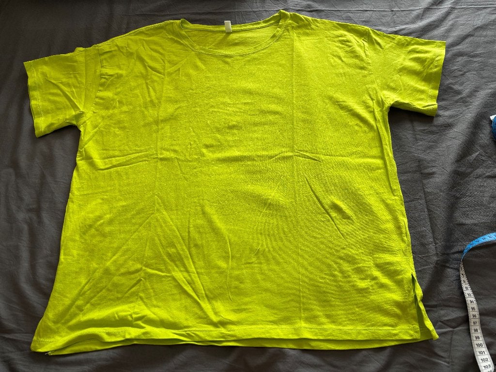 Hema limegroen shirt korte mouw mt L, Overige kleuren, Maat 42/44 (L), Ophalen of Verzenden, Zo goed als nieuw