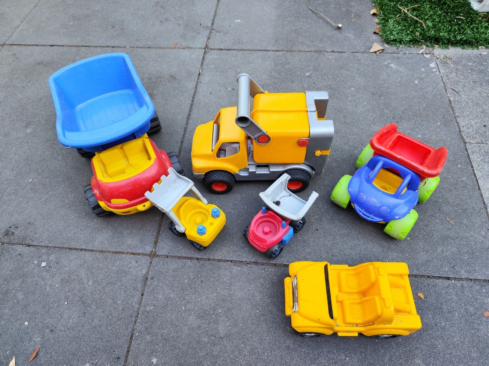 Grote set speelgoedauto's en vrachtwagens, Kinderen en Baby's, Ophalen, Gebruikt