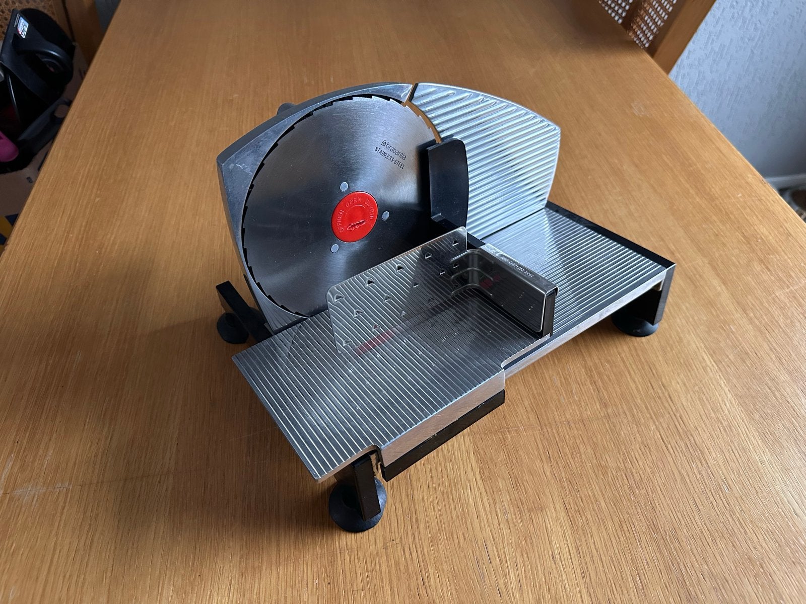 Vintage Brabantia Snijmachine - Handmatige bediening, Ophalen, Gebruikt, Zilver, Metaal