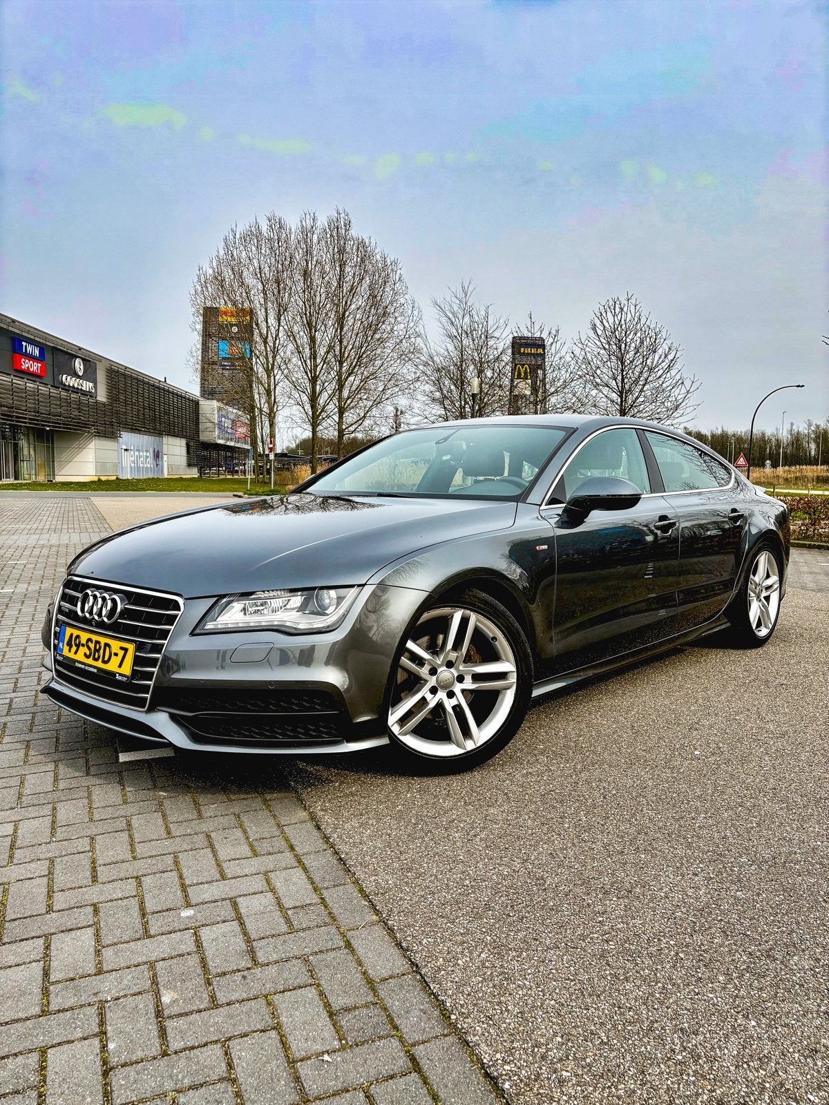 Audi A7 2.8FSI Quattro Pro line plus S-tron 2011 Grijs, Auto's, Audi, Euro 5, Zwart, 2773 cc, 4 stoelen