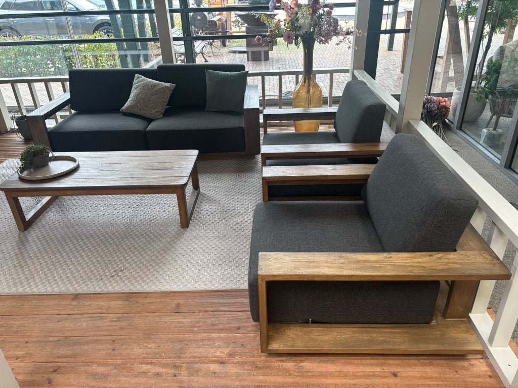 Fonteyn | Loungeset Mateo | Showroommodel, Tuin en Terras, Ophalen, 5 zitplaatsen, Gebruikt, Teakhout