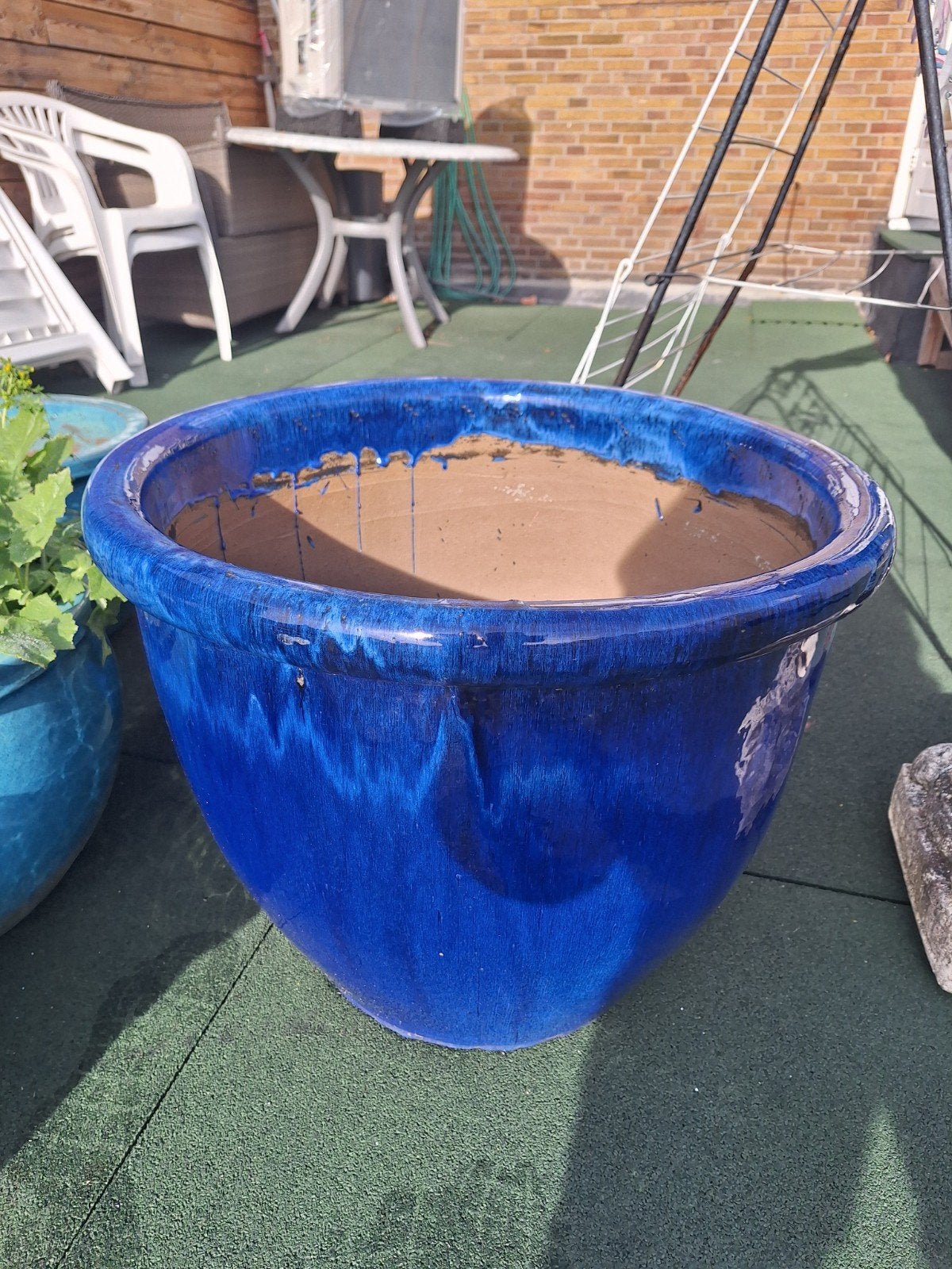tuinpotten, Ophalen, 40 cm of meer, Rond, Zo goed als nieuw