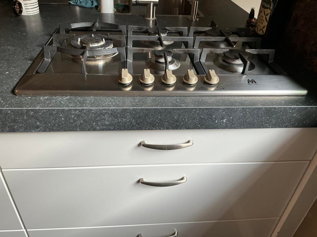 M System betaalbare broertje van Boretti ) 5 pits., Ophalen, 4 kookzones, Zo goed als nieuw, Gas
