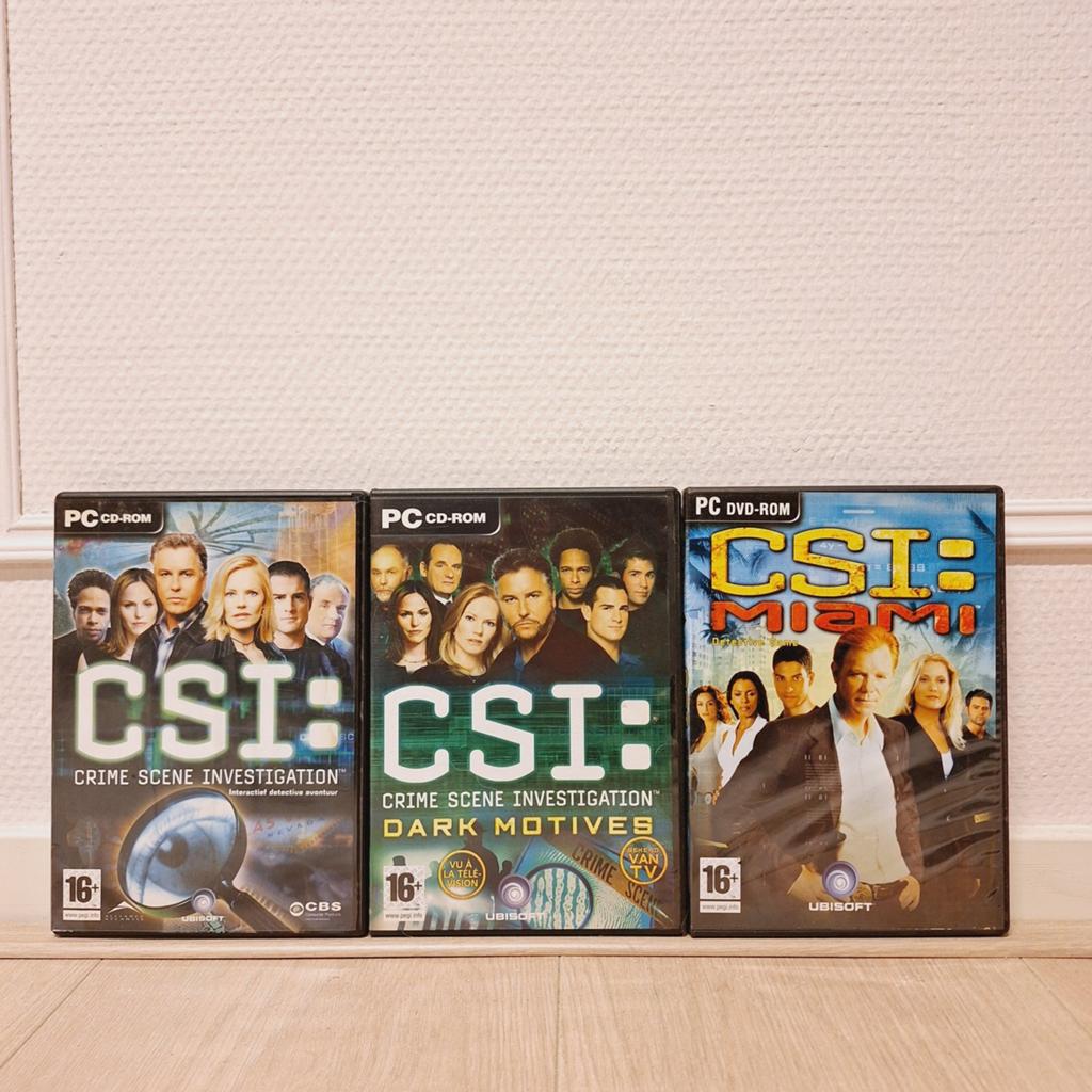 CSI: Crime Scene Investigation Collection - PC Game(s), Avontuur en Actie, Gebruikt, ., 1 speler