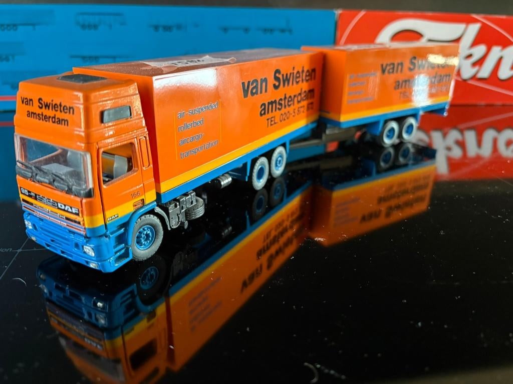 Tekno 5 stuks daf 95 topsleeprs,,, zeldzaam! zie foto's, Ophalen of Verzenden, Zo goed als nieuw, Bus of Vrachtwagen, Tekno