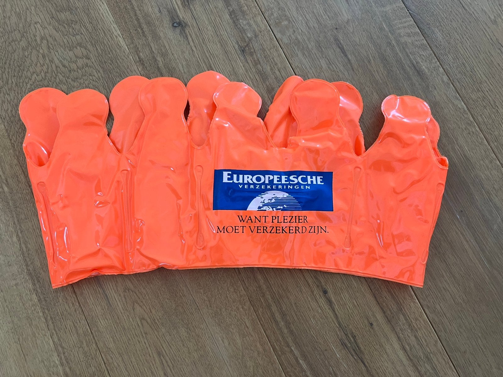 Oranje opblaasbare kroon WK- NIEUW Koningsdag /Europeesche, Ophalen of Verzenden, Nieuw, Oranje of Koningsdag