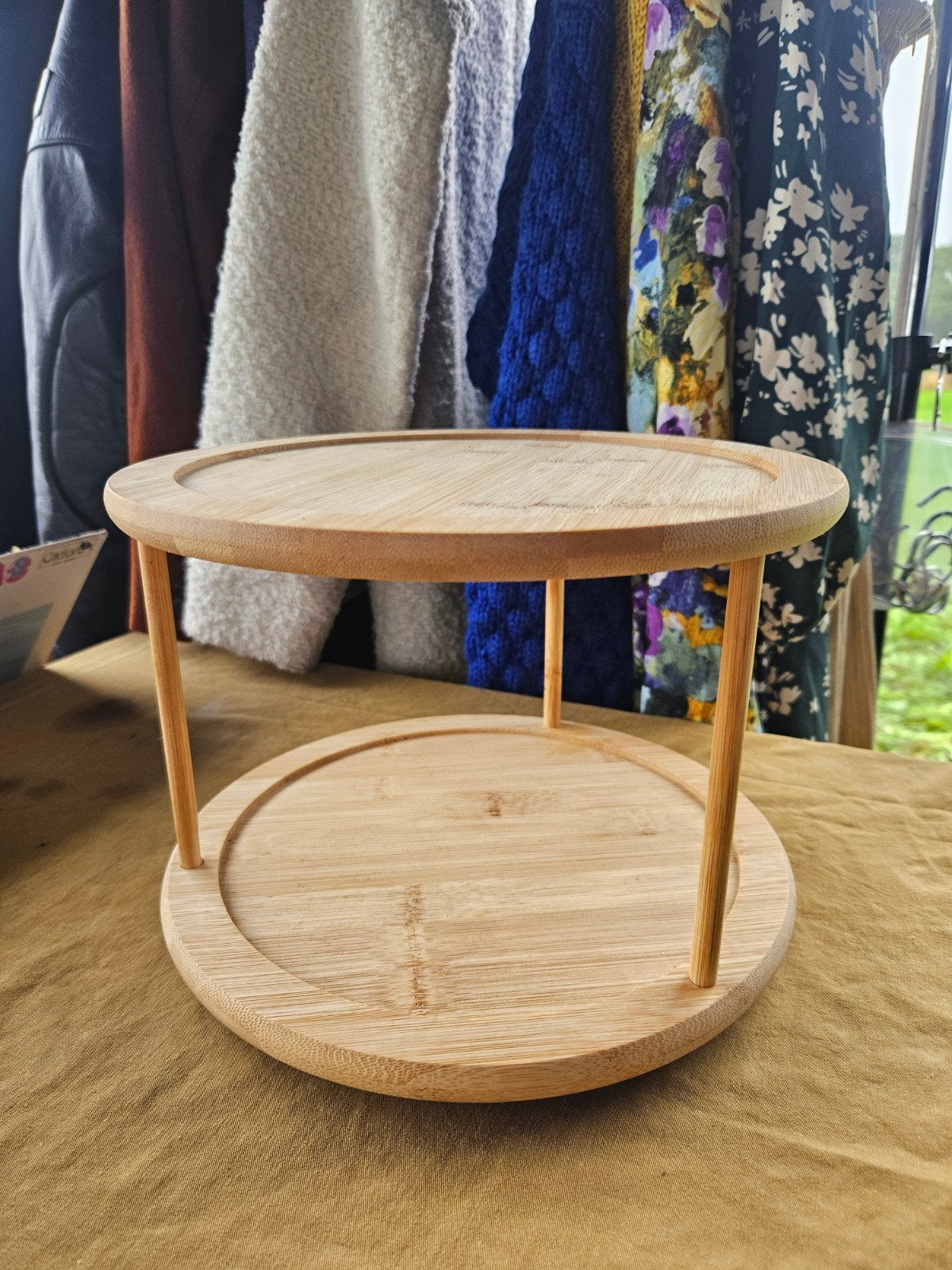 Houten kruidenmolen / etagere, Ophalen, Overige typen, Hout, Zo goed als nieuw