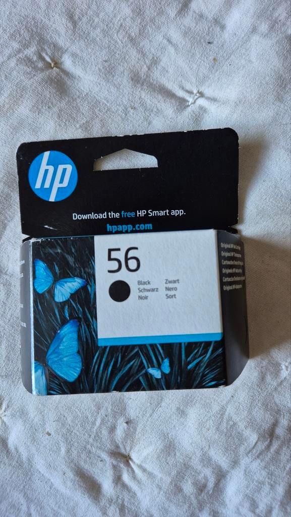 HP 56 originele zwarte inktcartridge nieuw in verpakking, Ophalen of Verzenden, Nieuw, HP