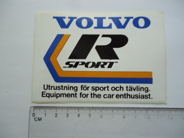 sticker oud Volvo R Sport race autosport tuning rallycross, Verzenden, Zo goed als nieuw, Bedrijf of Vereniging