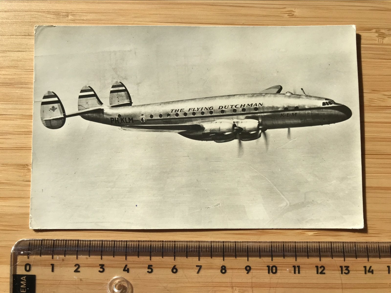 Lockheed Constellation oude ansichtkaart KLM Luchtvaart, Verzamelen, Ophalen of Verzenden, Zo goed als nieuw, Kaart, Foto of Prent
