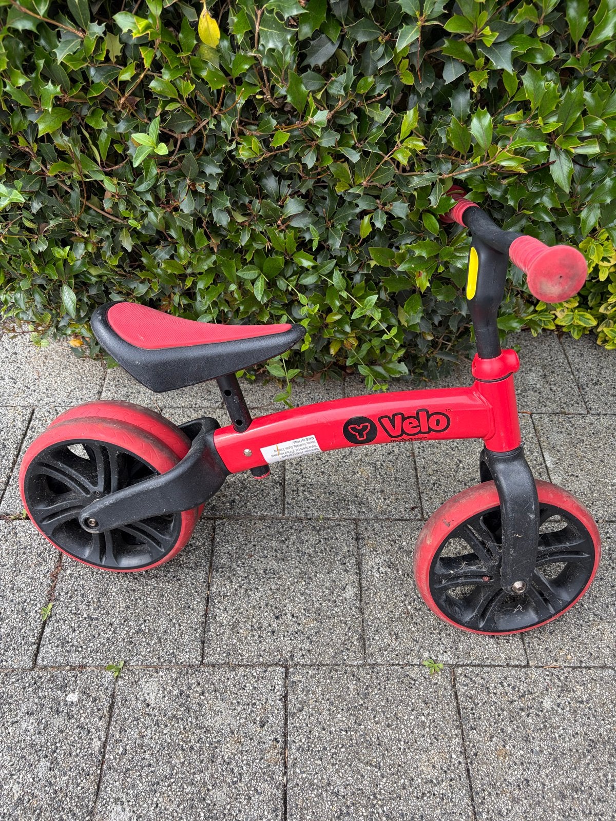 Y Velo Loopfiets Rood - Perfect voor de kleintjes!, Ophalen of Verzenden, Gebruikt, Loopfiets