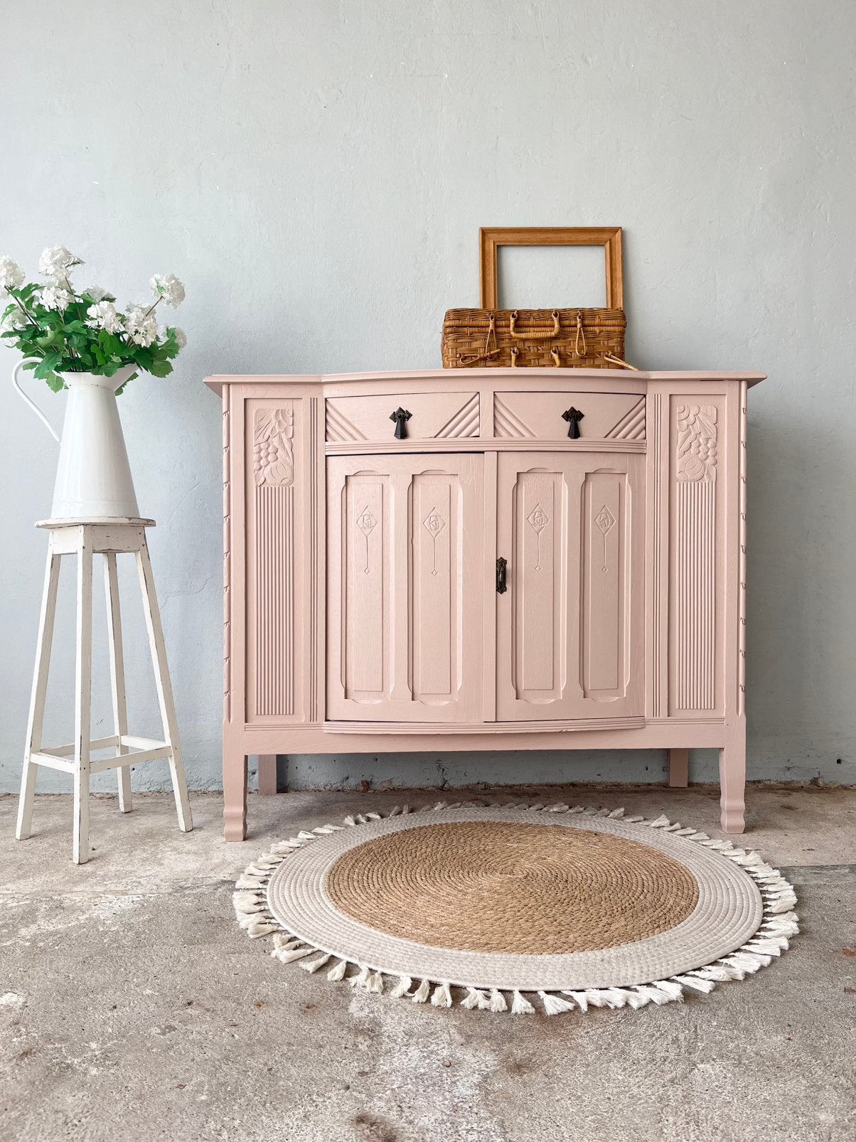 Brocante commode vintage dressoir kastje van toen, Kinderen en Baby's, Kinderkamer | Commodes en Kasten, Ophalen, Gebruikt, 100 cm of meer