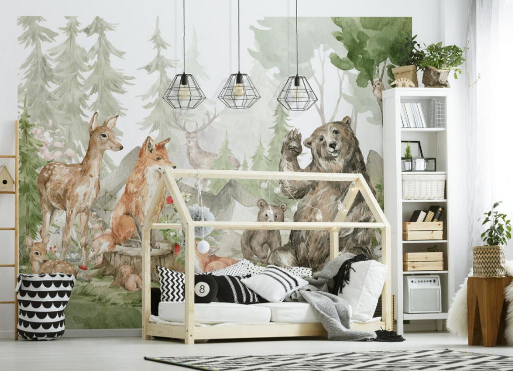 Dierenbos Poster Behang - Walltastic - Gratis Verzending, Nieuw, Ophalen of Verzenden, Nvt, Nvt