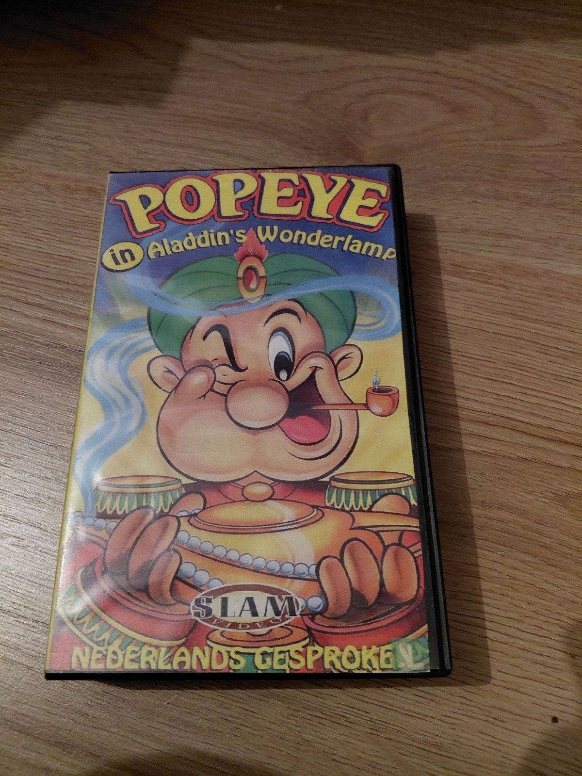 Popeye in Aladdin's Wonderlamp videoband., Cd's en Dvd's, Ophalen of Verzenden, Gebruikt, Tekenfilm, VHS
