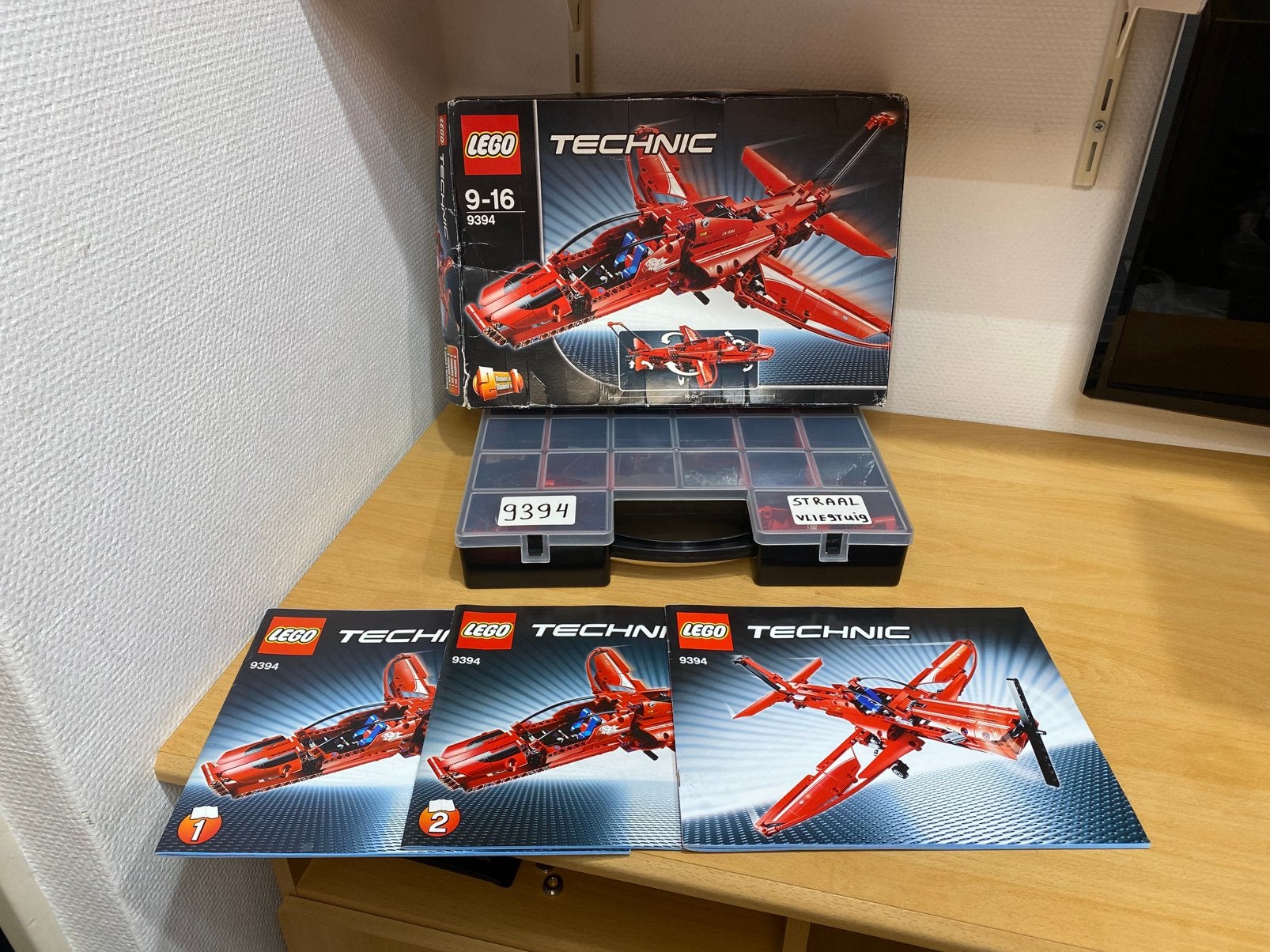 Lego technic 9394 vliegtuig + Doos, Lego, Ophalen of Verzenden, Zo goed als nieuw, Complete set
