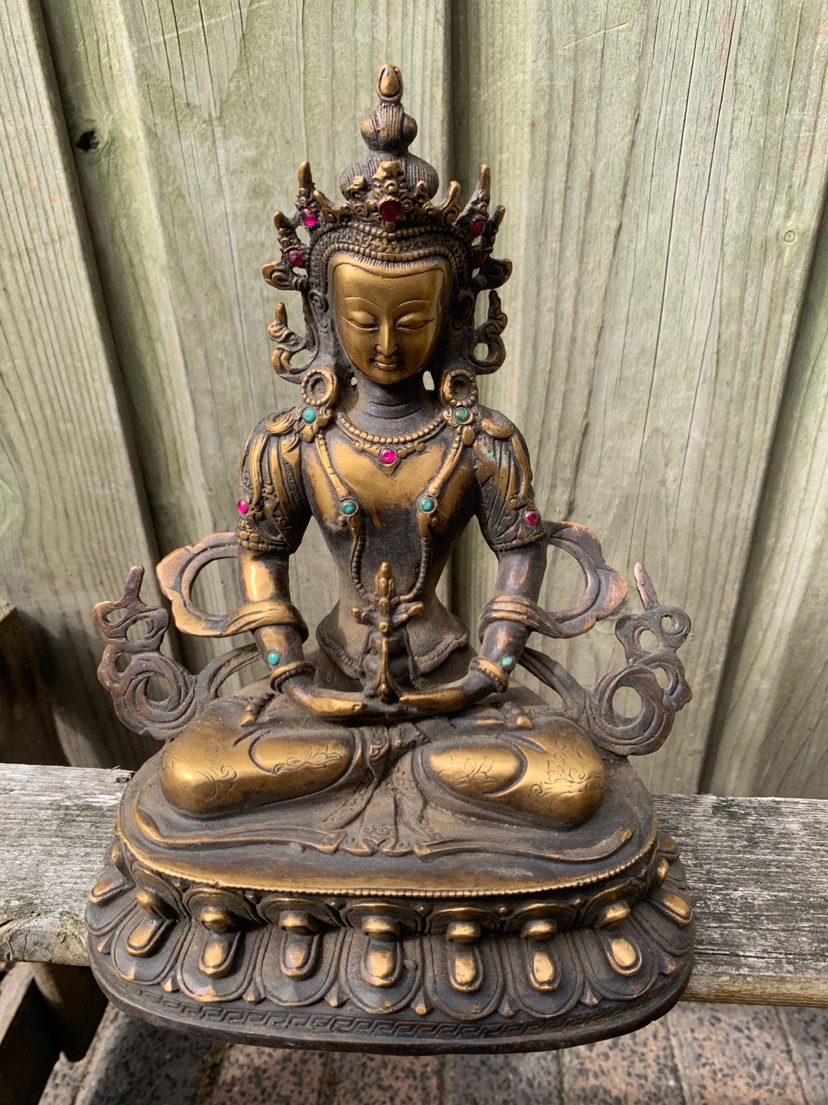 Oude Bronzen Boedha, Verzenden, Brons