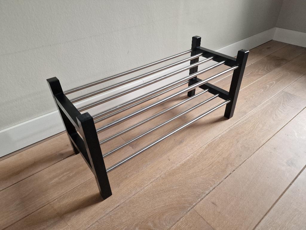 Ikea schoenenrek Tjusig zwart, Huis en Inrichting, Ophalen, Gebruikt