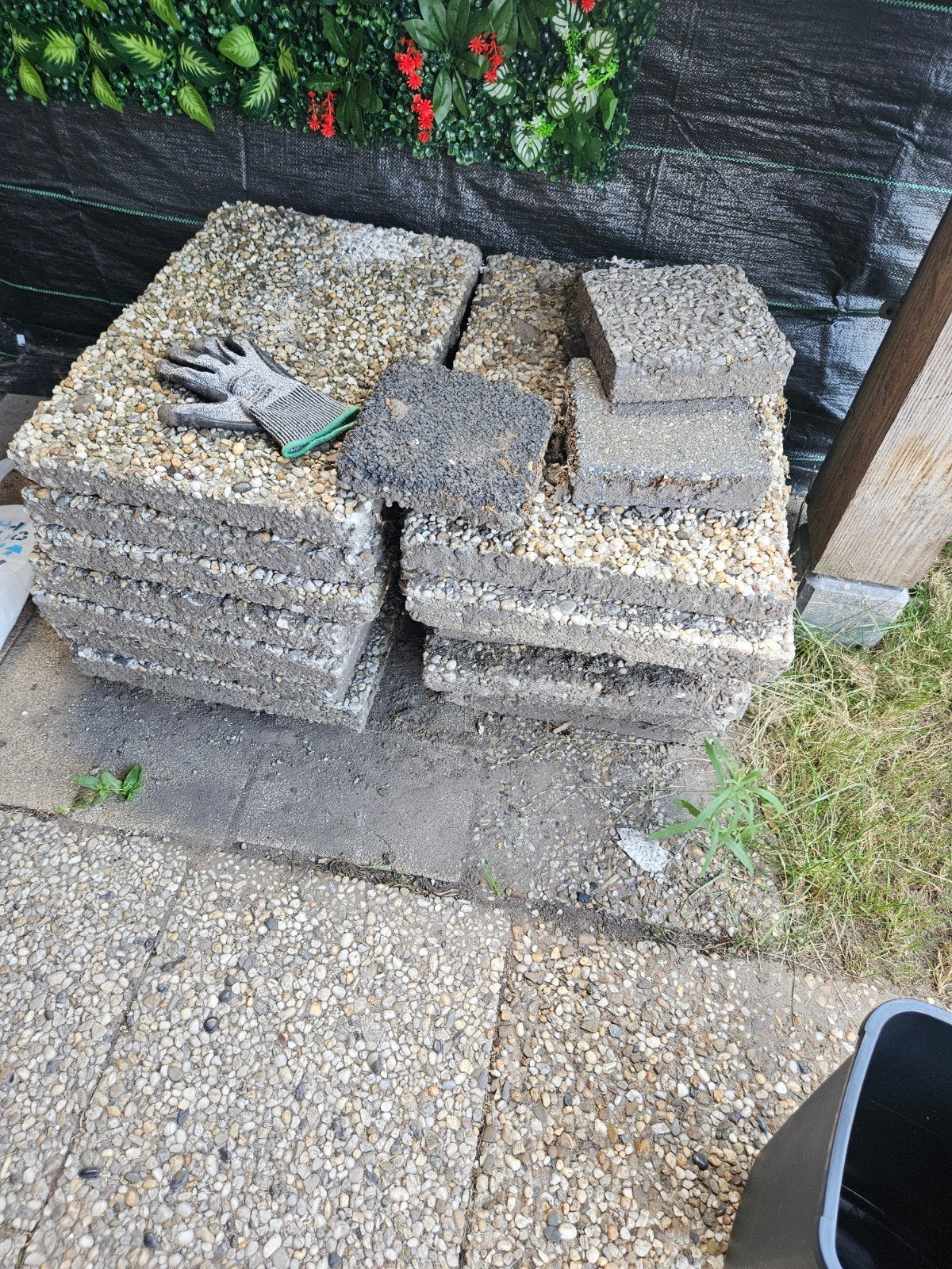 Tegels gratis ophalen, Ophalen of Verzenden, Gebruikt, Beton, Terrastegels