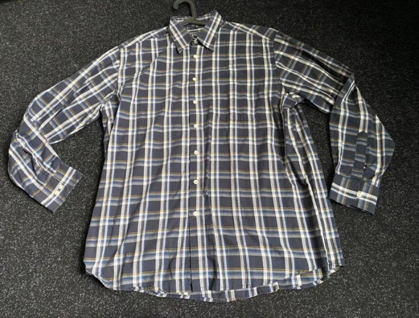 Overhemd, lange mouw. XL, Verzenden, Zo goed als nieuw, Meerkleurig, Halswijdte 43/44 (XL)