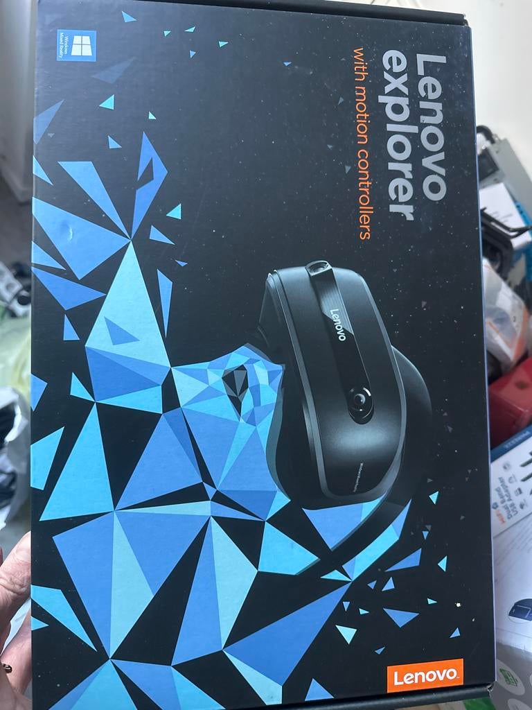 Lenovo Explorer VR-bril met motion controllers, Ophalen of Verzenden, Zo goed als nieuw, VR-bril, Pc