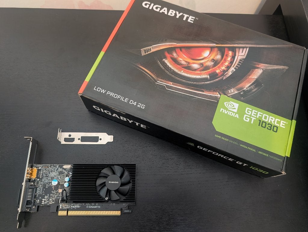 Gigabyte GeForce GT 1030 Low Profile D4 2GB, Computers en Software, Videokaarten, PCI-Express 3, Ophalen of Verzenden, HDMI, Nvidia