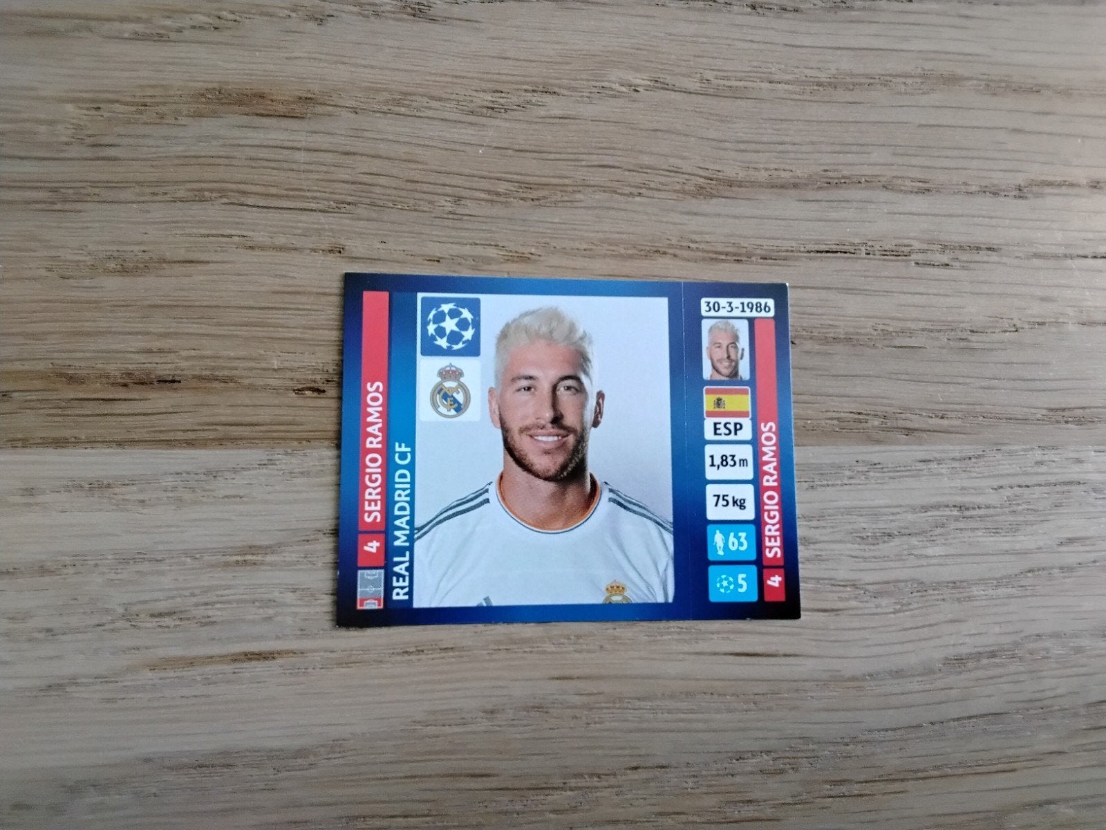 Sergio Ramos Panini Champions League Sticker 2013-2014, Verzamelen, Ophalen of Verzenden, Zo goed als nieuw, Buitenlandse clubs