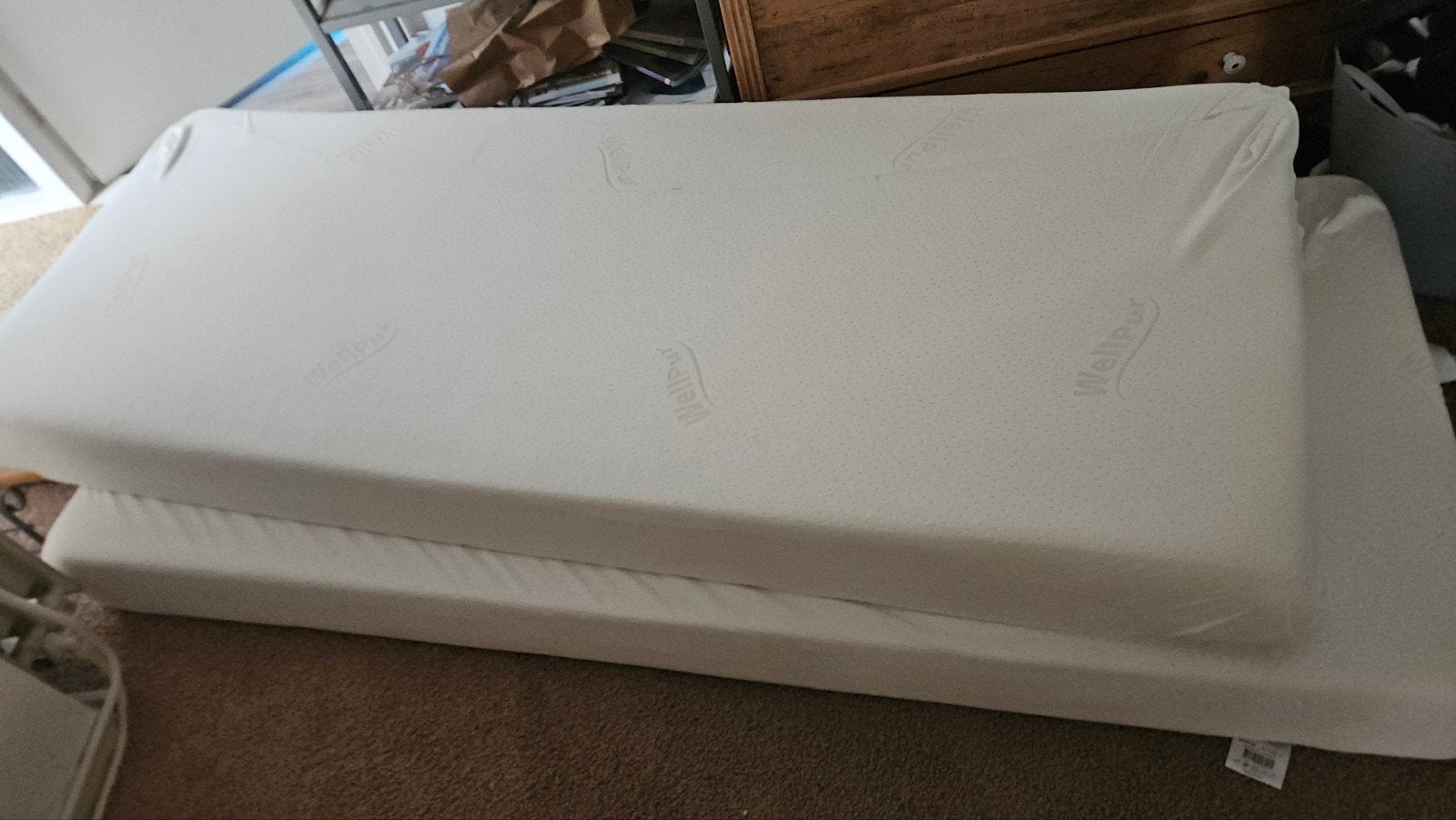 twee goeduitziende matrassen 80x200 met wasbare hoes, Ophalen, Eenpersoons, 80 cm