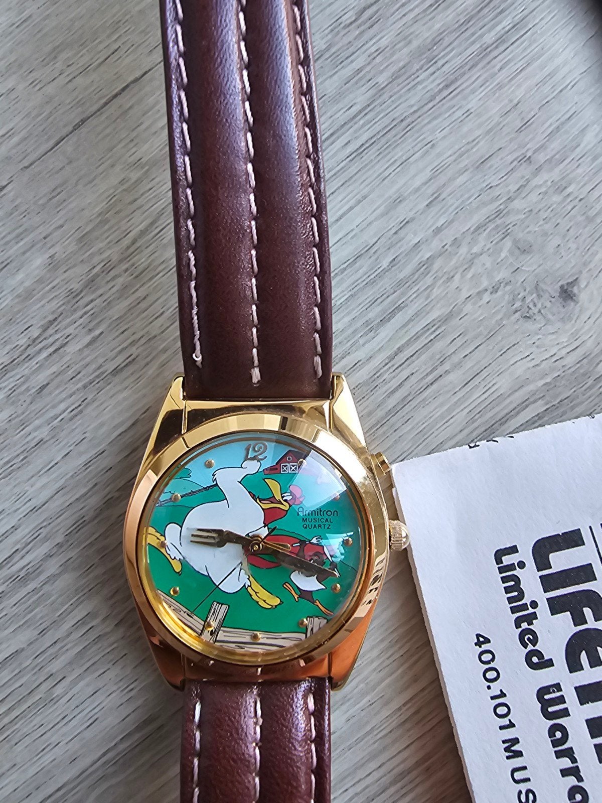 Armitron Musical Quartz Horloge - Donald Duck Thema, Ophalen of Verzenden