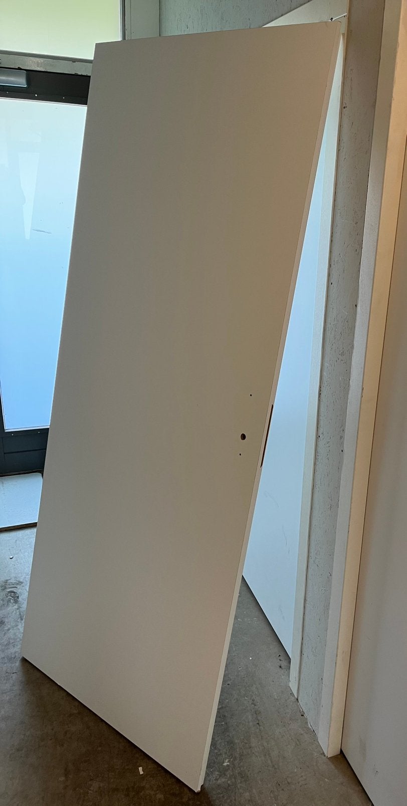 Opdekdeur 83 x 200,5 linksdraaiend netjes, Ophalen, Zo goed als nieuw, Binnendeur, 200 tot 215 cm