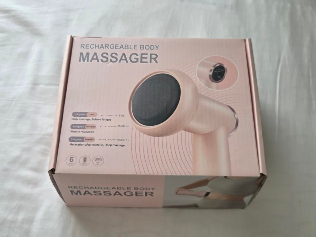 Oplaadbare Body Massager met 5 Opzetstukken, Verzenden, Nieuw, Apparaat