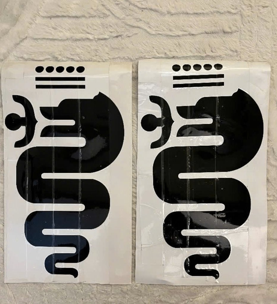 Sticker serpente Alfa Romeo 35 x 20 cm, Ophalen of Verzenden, Nieuw