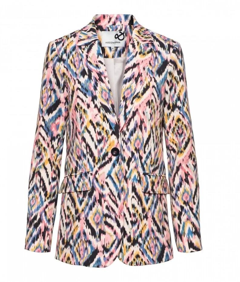 @co woman NIEUW blazer / colbert ikat maat L, Kleding | Dames, Jasjes, Kostuums en Pakken, Nieuw, Jasje, Maat 42/44 (L), Overige kleuren