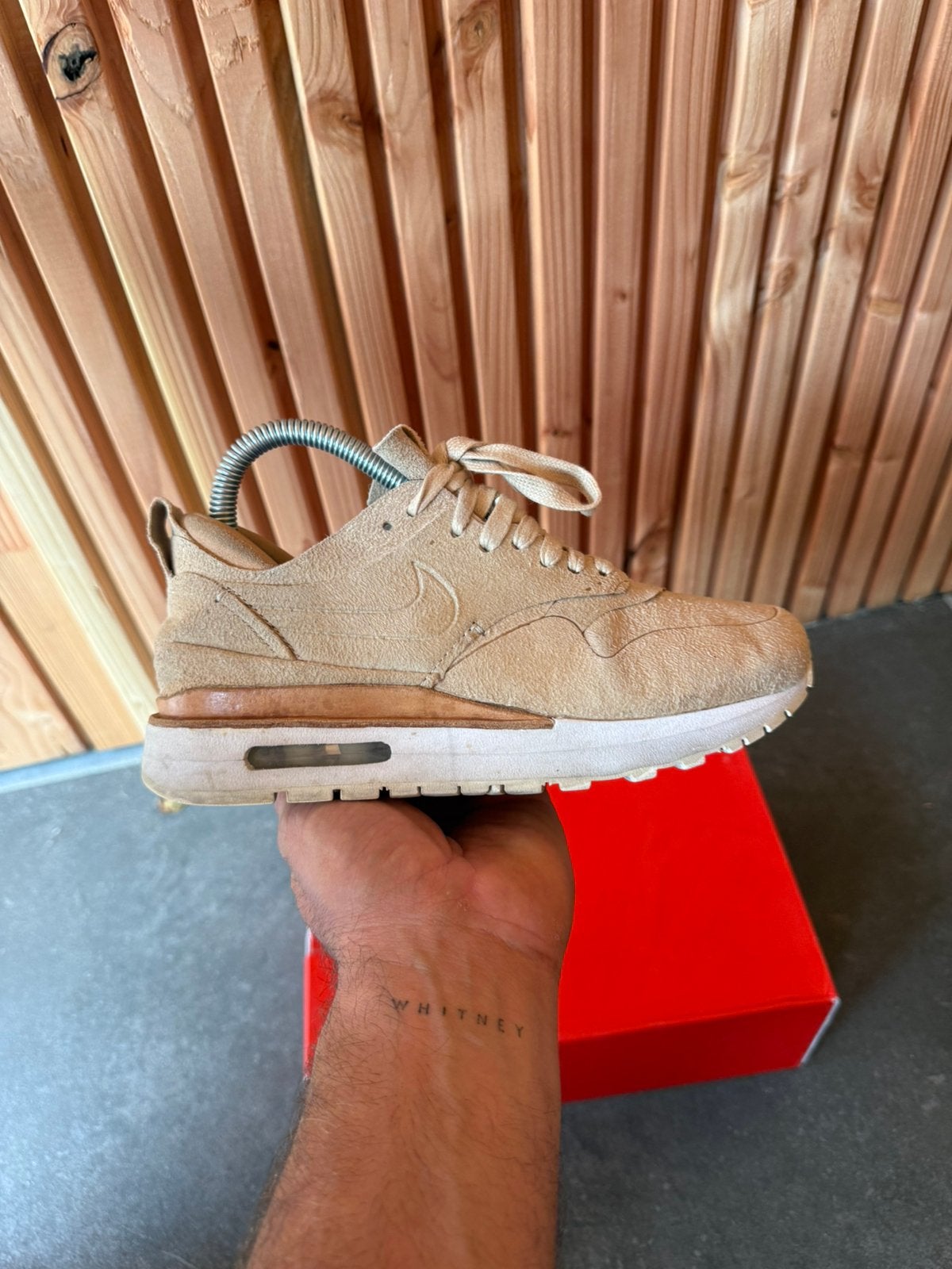 Nike air max 1 royal 37.5, Ophalen of Verzenden, Zo goed als nieuw, Blauw, Sneakers of Gympen