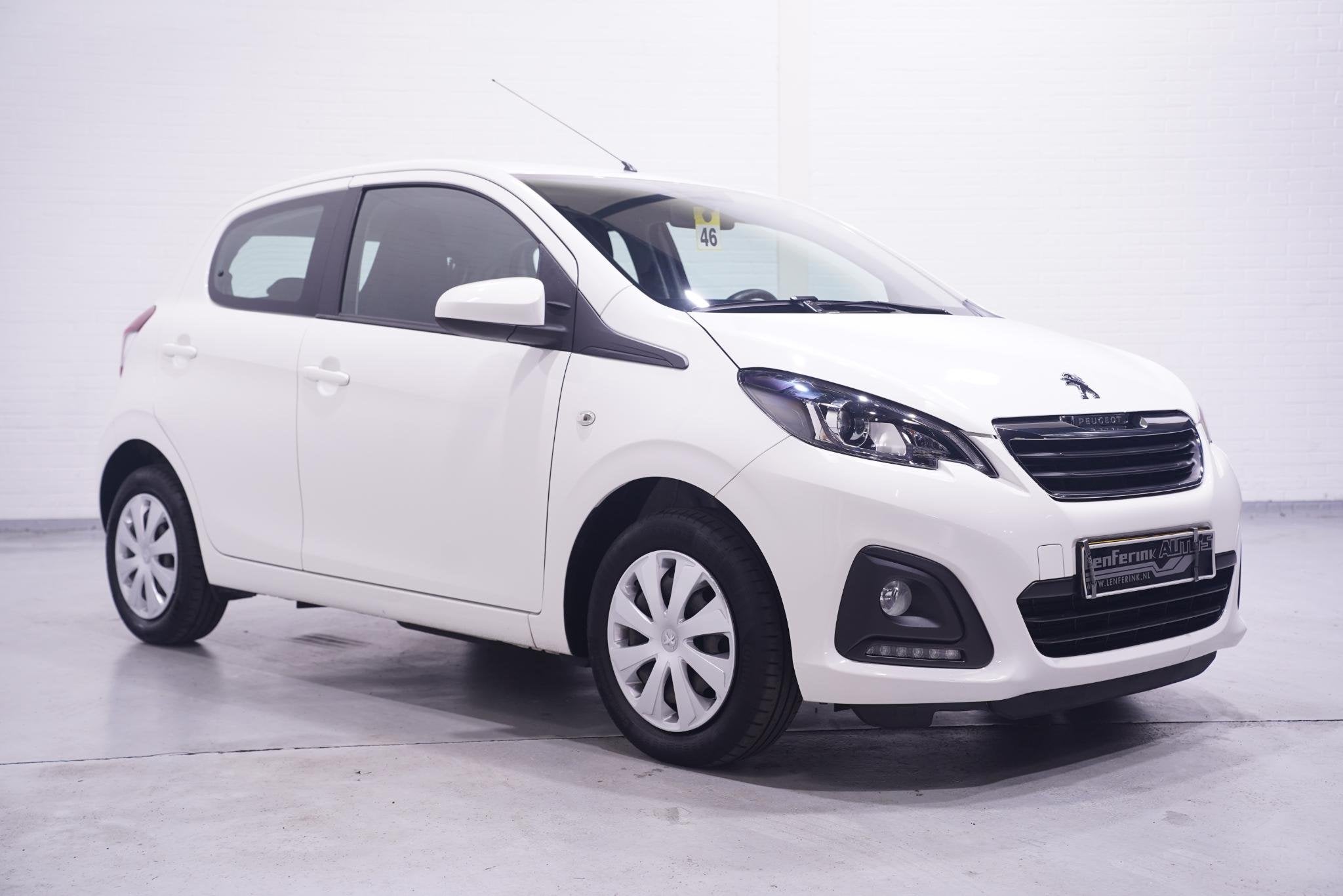 Peugeot 108 1.0 e-VTi Active 1e Eig. NAP Premium pack, Auto's, Stof, Gebruikt, 4 stoelen, Wit