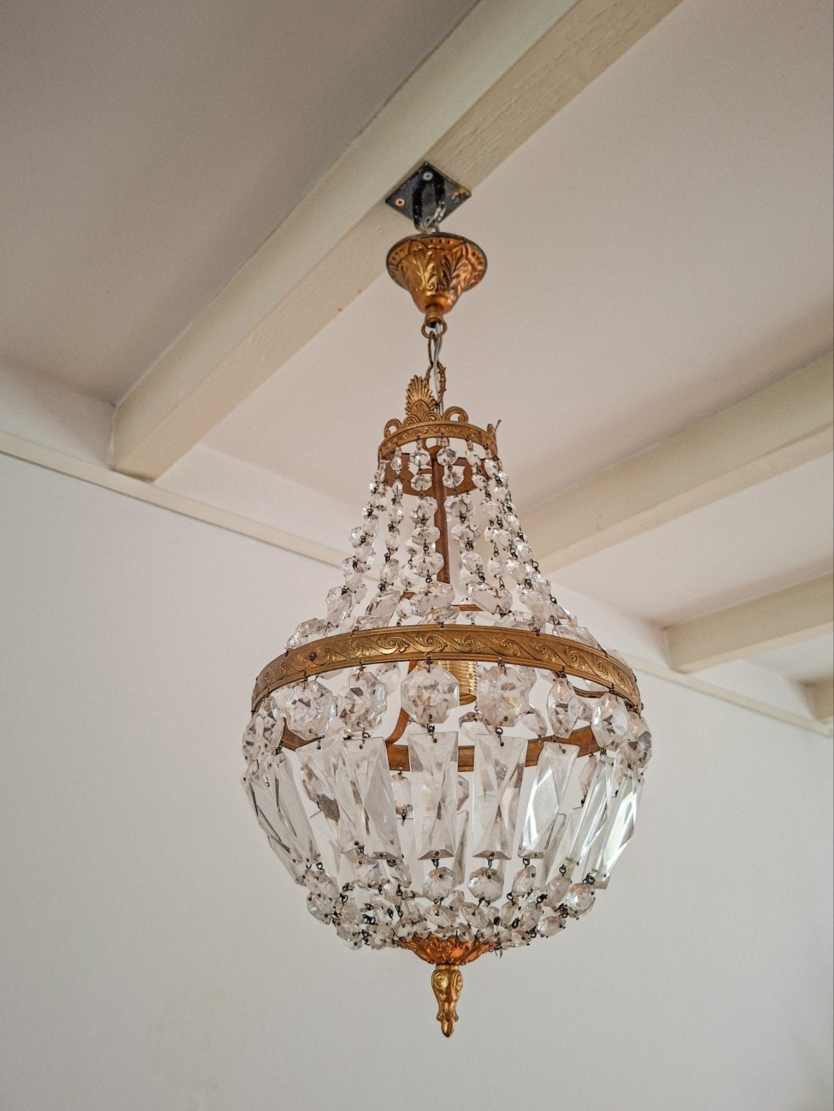Kroonluchter - Vintage, Antiek en Kunst, Antiek | Lampen, Ophalen of Verzenden