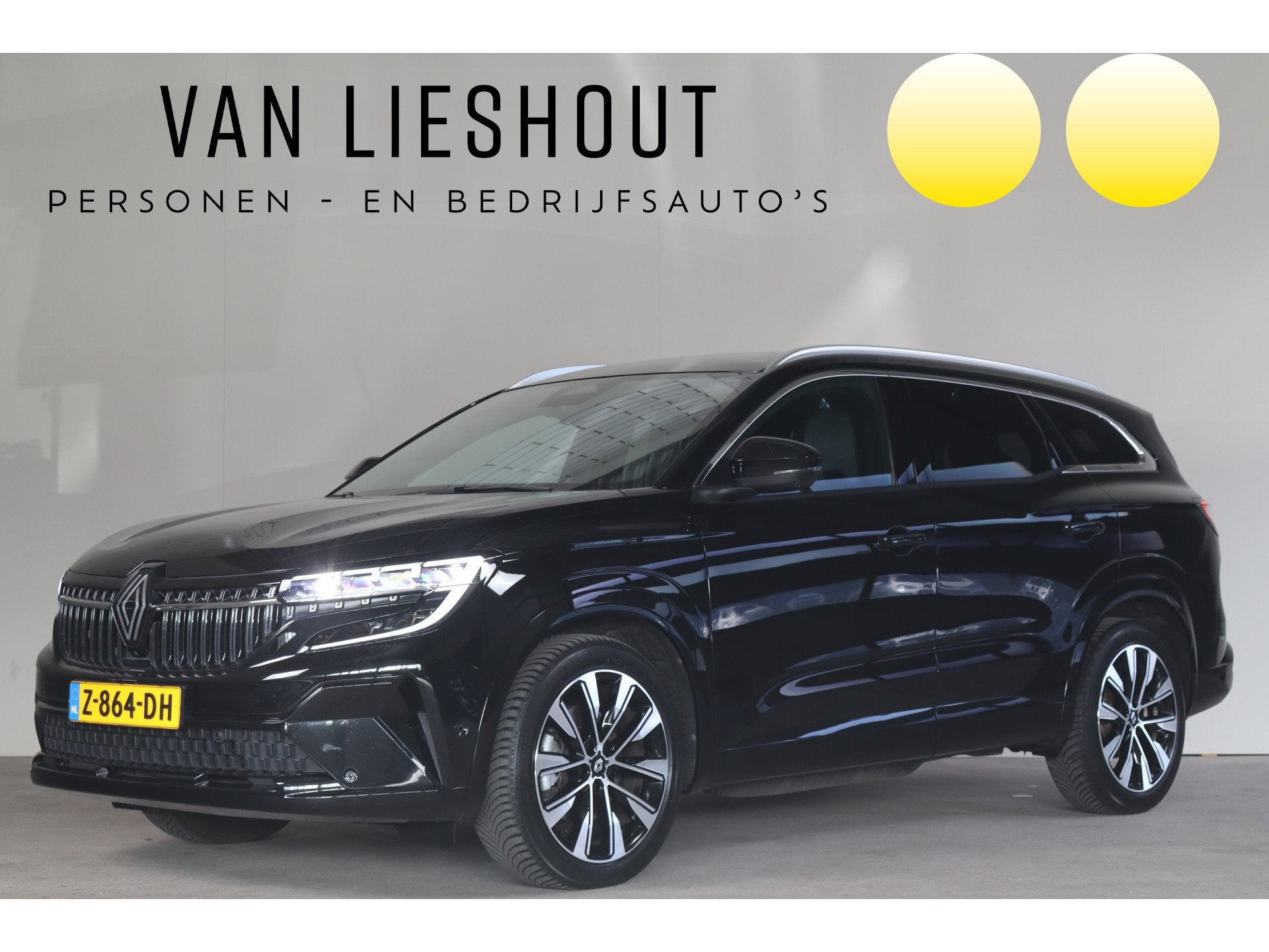 Renault Espace E-Tech full hybrid 200 techno 7p NL-Auto! Stu, Euro 6, 1199 cc, Zwart, Origineel Nederlands