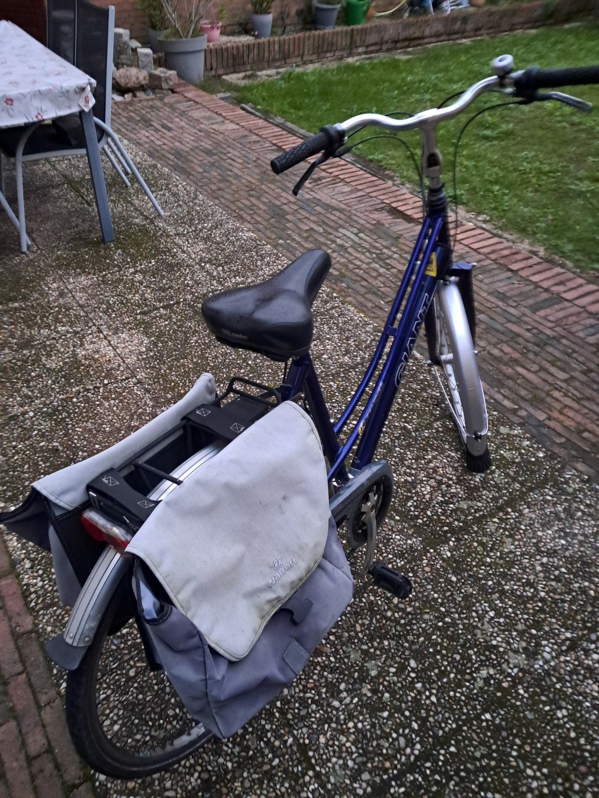 Giant Free Rider damesfiets - Blauw, Gebruikt, Velgrem, Versnellingen, 50 tot 53 cm