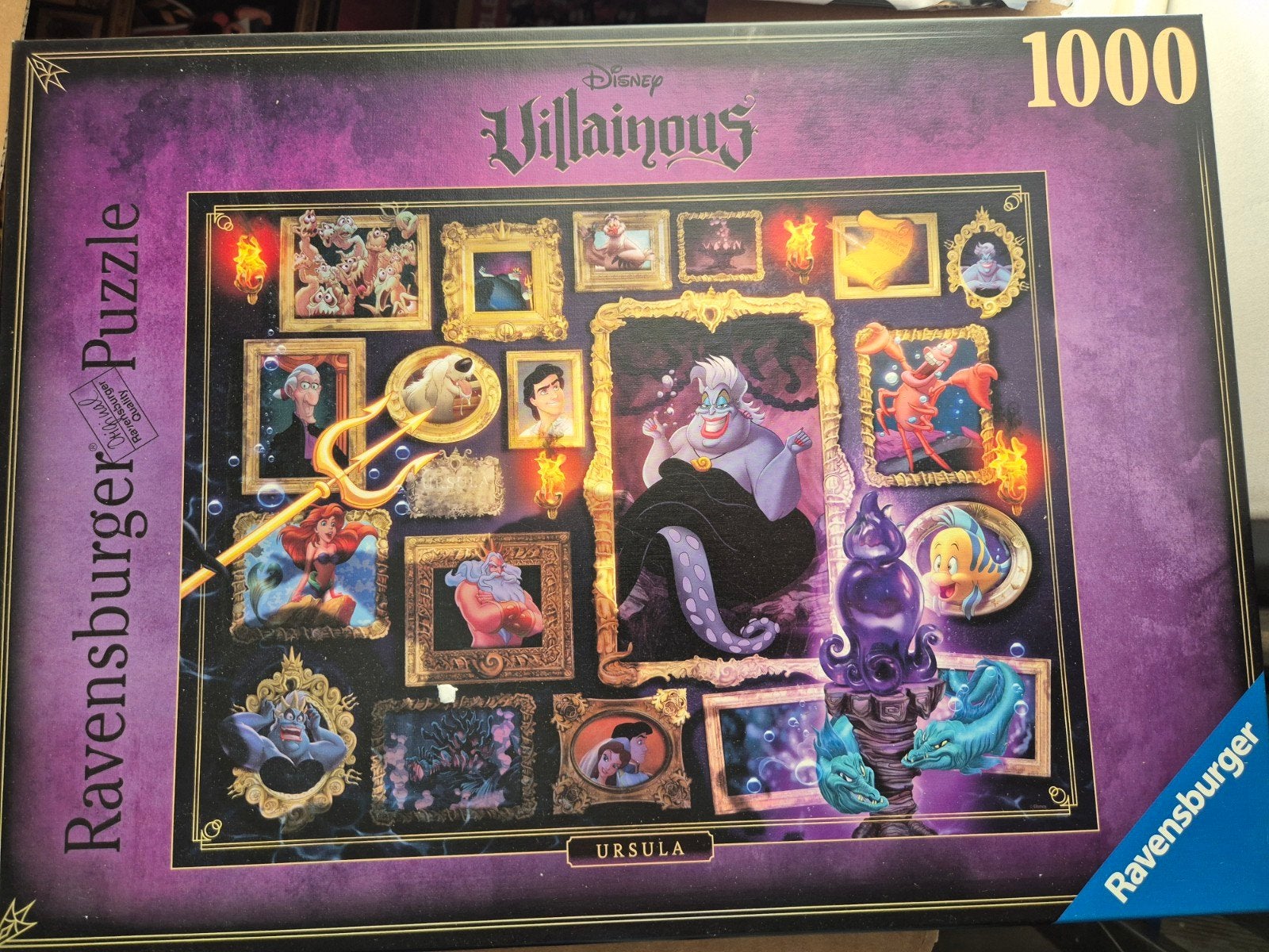 Ravensburger Disney Villainous Ursula Puzzel 1000 stukjes, Ophalen, 500 t/m 1500 stukjes, Zo goed als nieuw, Legpuzzel