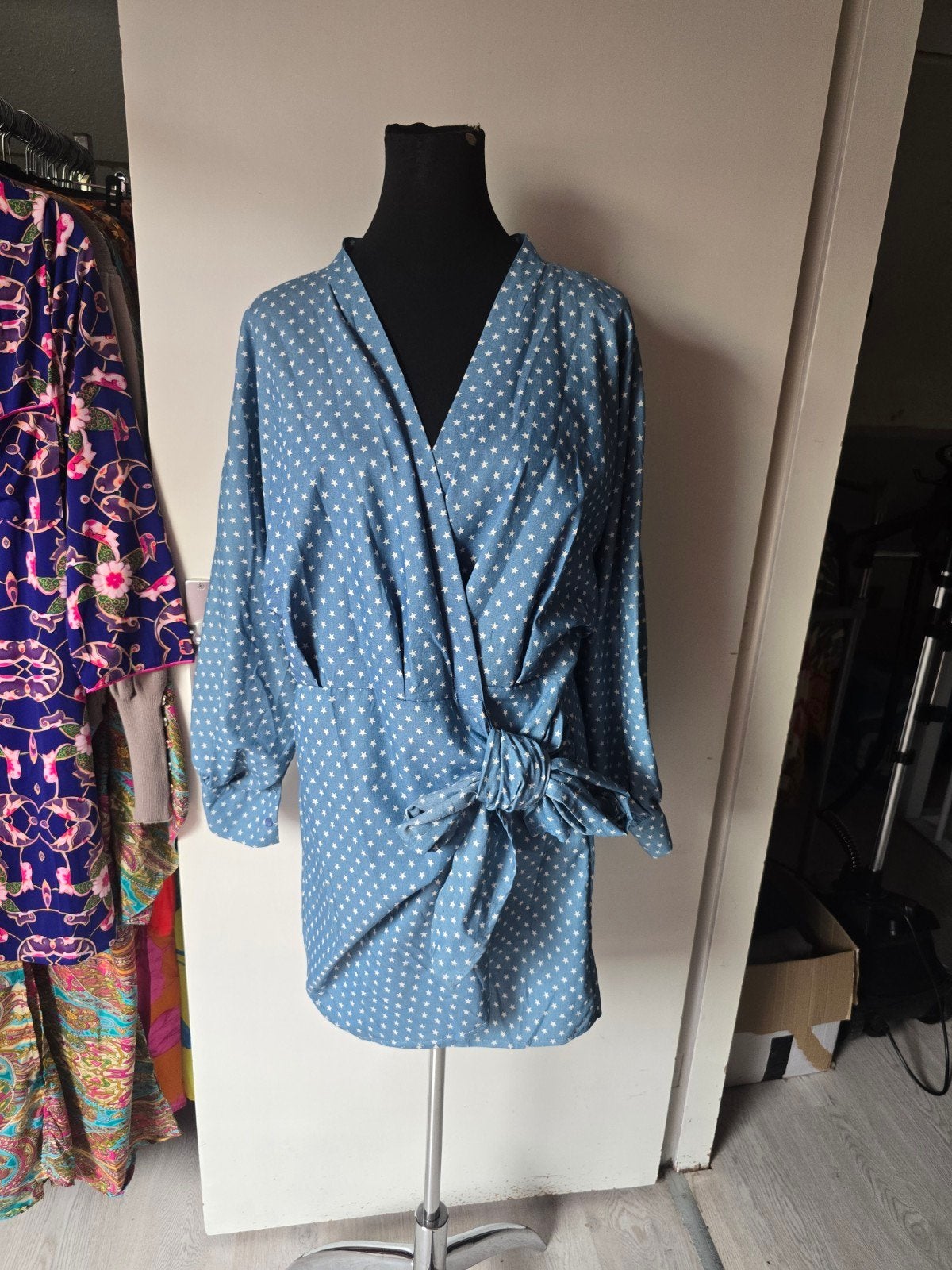 dames jurk nieuw purpel Queen, Maat 38/40 (M), Blauw, Nieuw, Ophalen of Verzenden