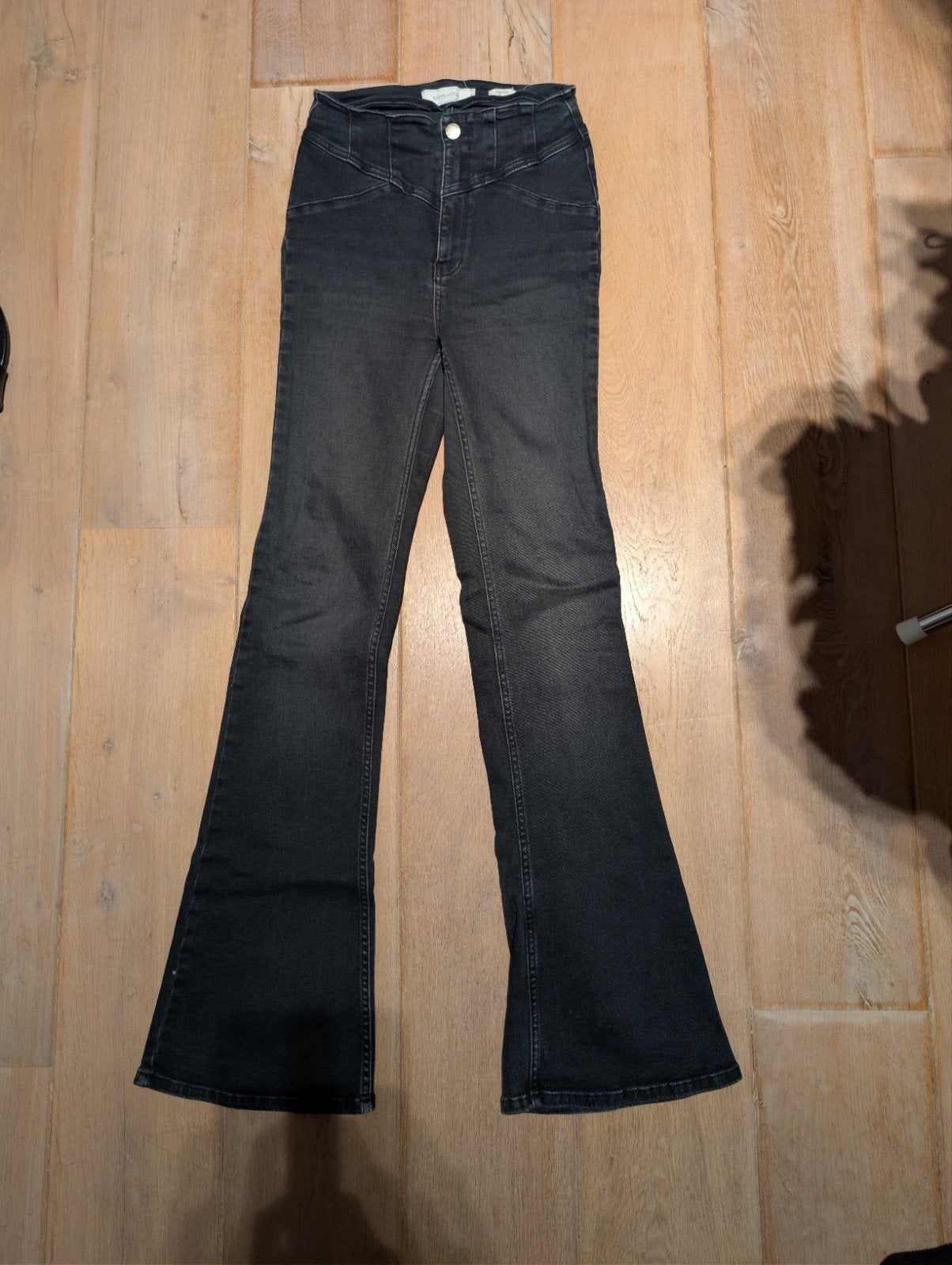 Grijze high-rise flare jeans van Revelation, maat W29, The Sting, Ophalen of Verzenden, Maat 36 (S), Gedragen