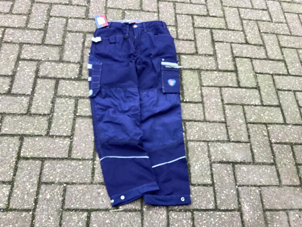 Fristads Kansas Werkbroek Maat 46 - Nieuw & Blauw, Tuin en Terras, Werkkleding, Ophalen of Verzenden, Nieuw, Heren, Broek