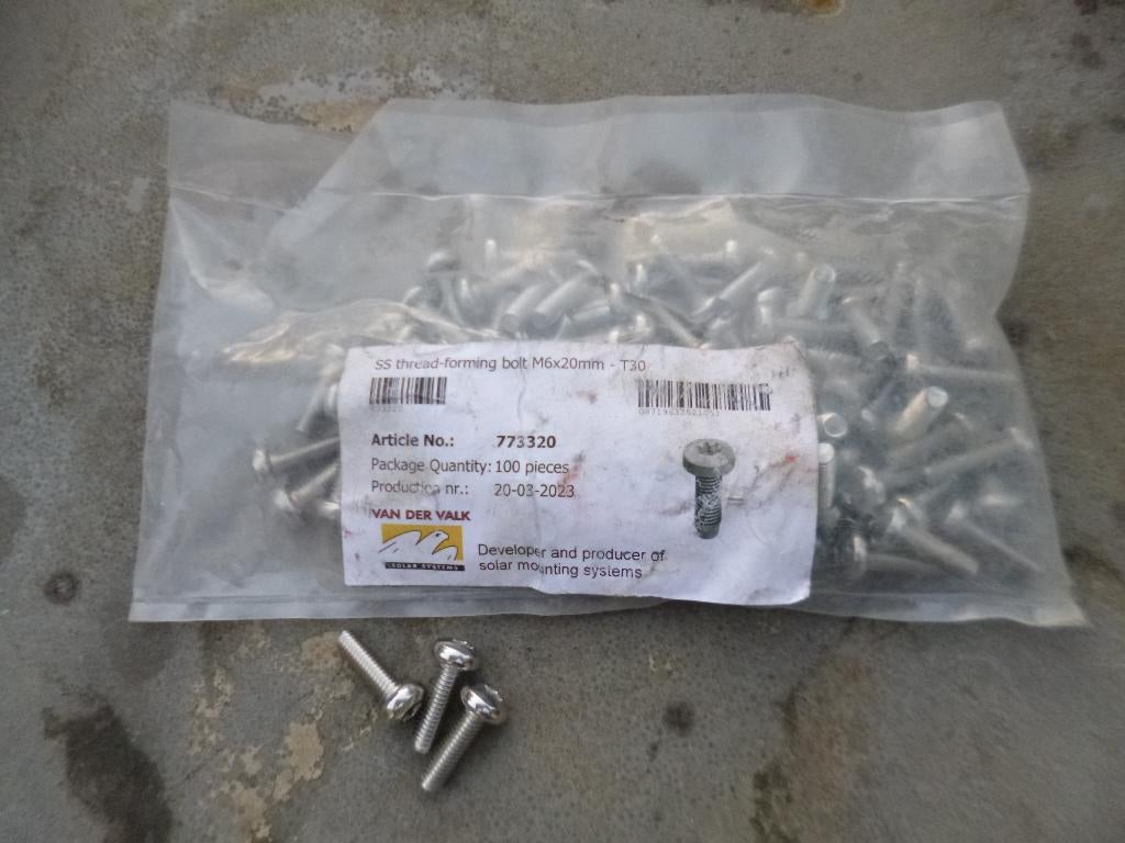 bouten RVS, Nieuw, Ophalen of Verzenden, Minder dan 50 mm, Rvs