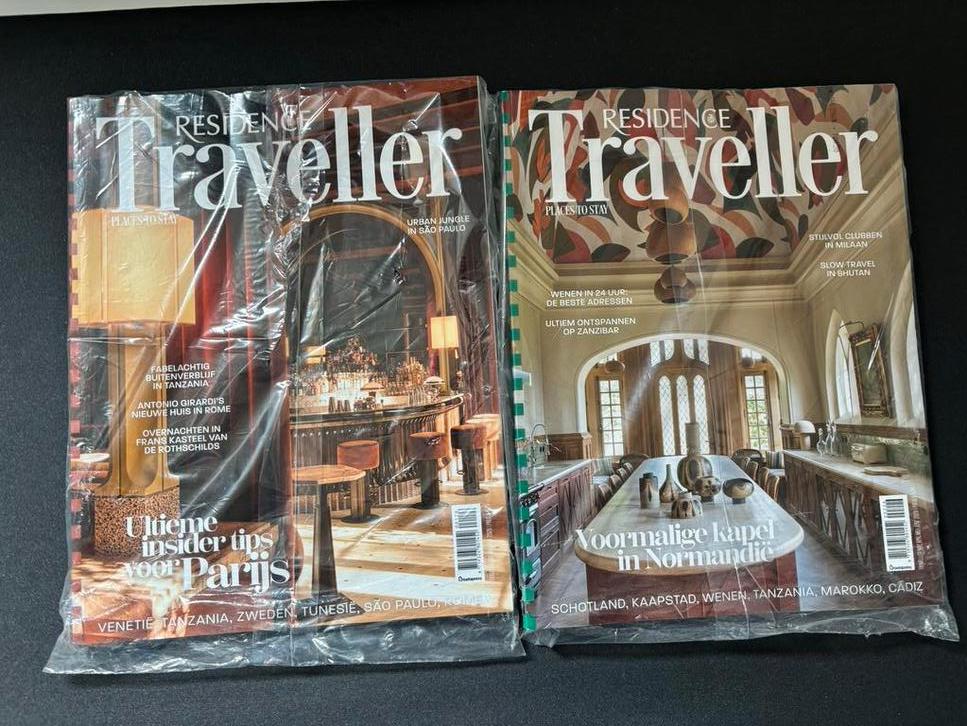 2x Residence Traveller Magazine - 2026 nieuw, Ophalen of Verzenden, Nieuw, Overige typen