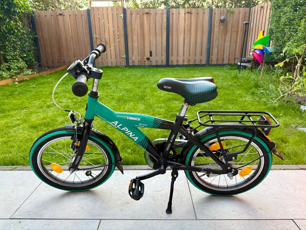 Alpina kinderfiets, 16 inch wielen, Ophalen, Gebruikt, 16 tot 20 inch