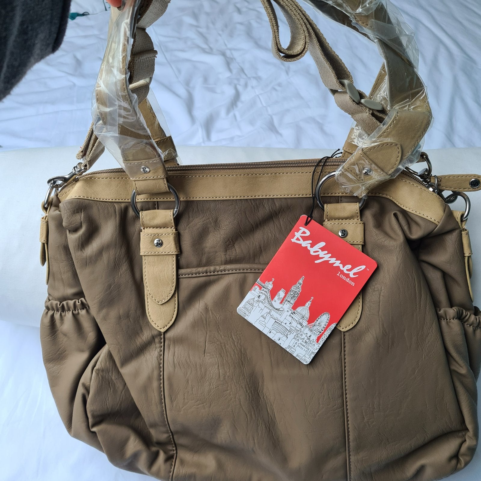 Nieuwe Babymel Ella luiertas Mocha - Stijlvol & Praktisch, Bruin, Nieuw, Schoudertas, Babymoov