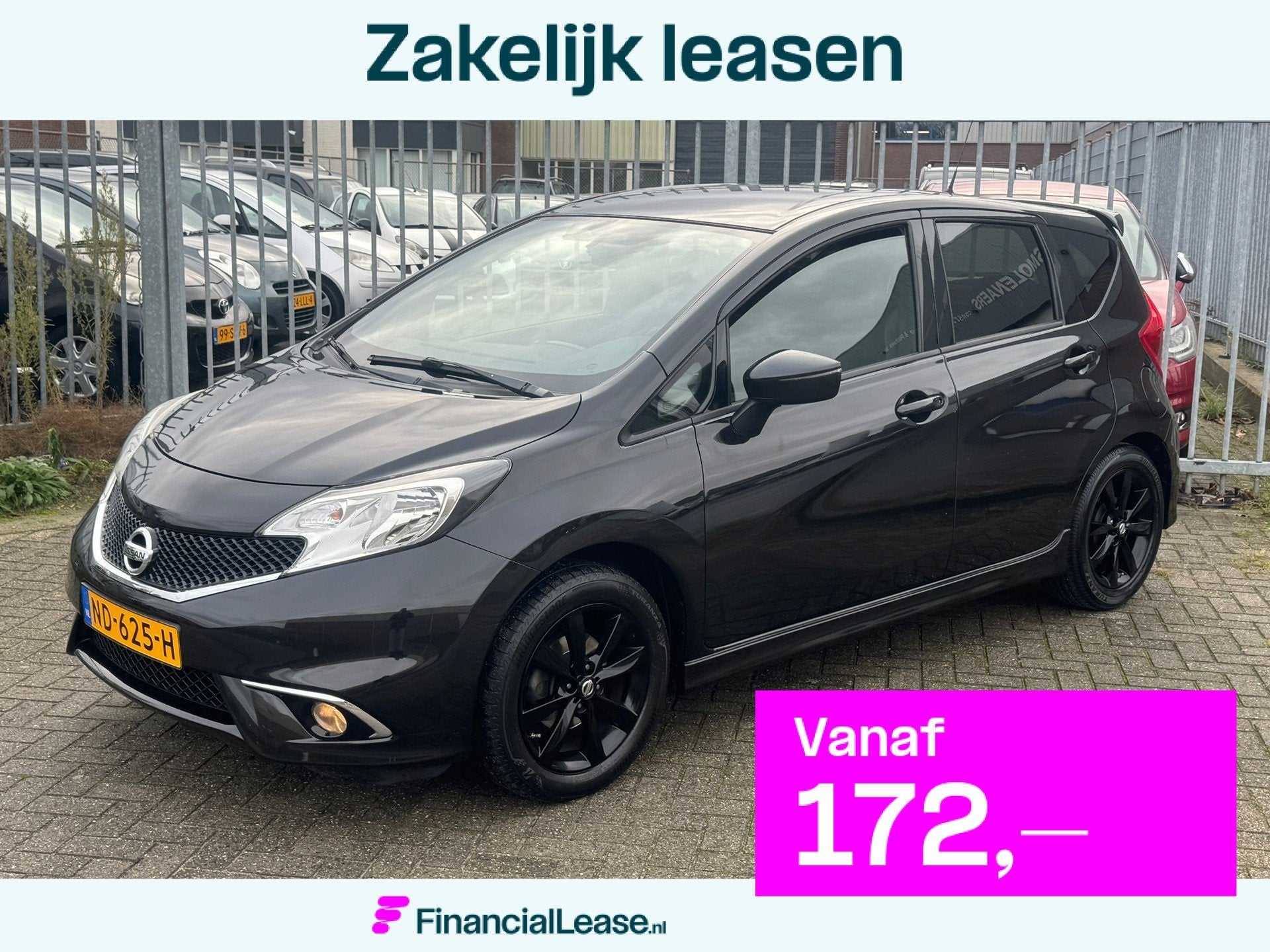 Nissan Note 1.2 Black Edition Sport! NL AUTO NAP! 1e eigenaa, Dealer onderhouden, Stof, 1198 cc, Bedrijf