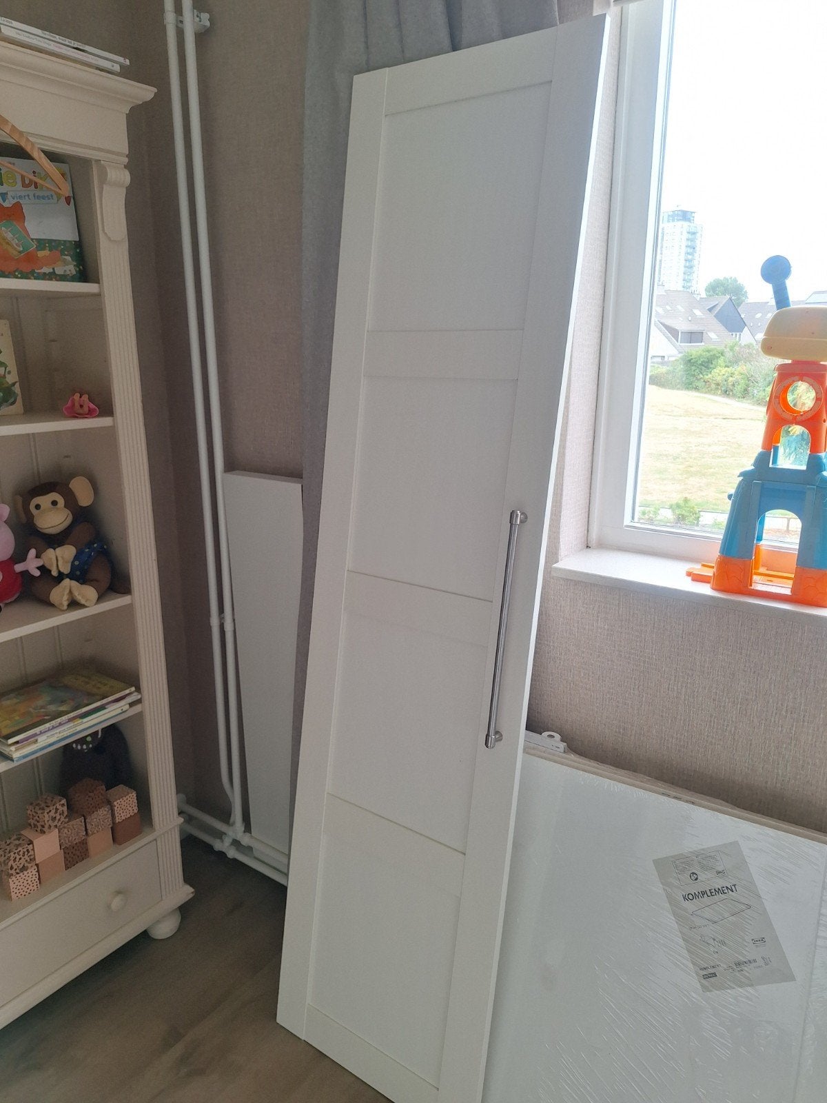 IKEA Komplement Pax Bergsbo  kastdeur, wit, 50x229 cm, Huis en Inrichting, Kasten | Kledingkasten, Ophalen, Overige materialen