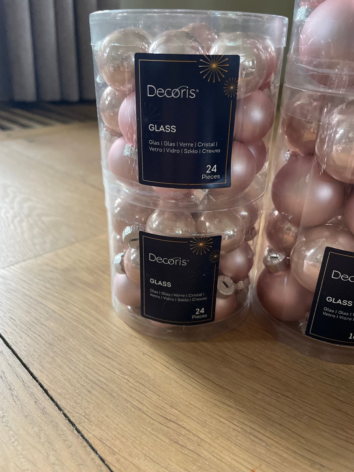 Grote partij Decoris glazen kerstballen, Ophalen of Verzenden, Zo goed als nieuw