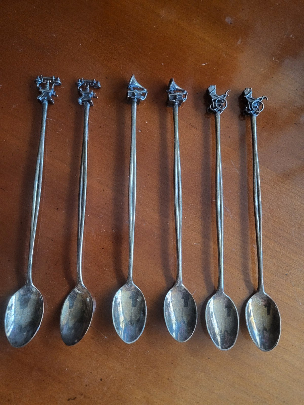 Kempen & Begeer verzilverde ijs-/cocktaillepels, 6 stuks, Ophalen of Verzenden